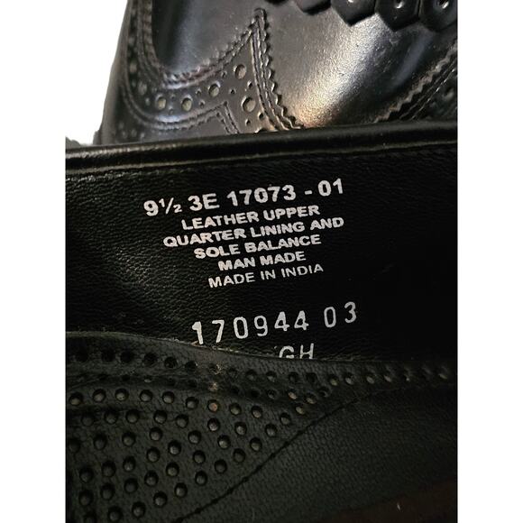 Florsheim Lexington Black Leather Kiltie Loafer Size 9 1/2 - Picture 3 of 9